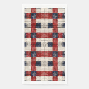 Americana Red White Blue Guest Towels Napkin