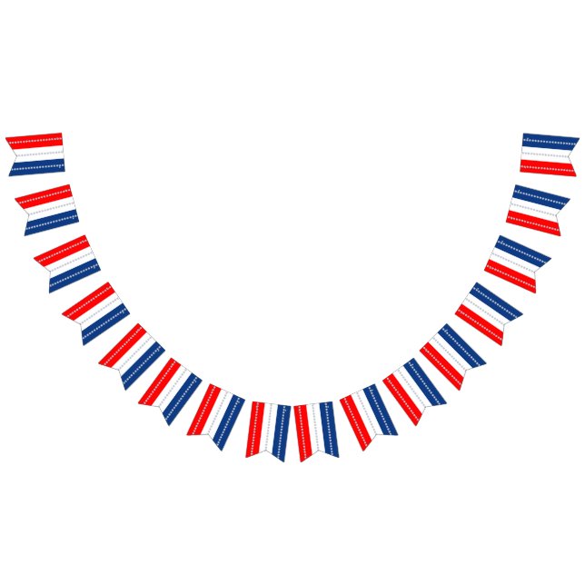 Americana Red White Blue Stars & Stripes Bunting (All)