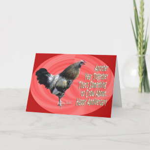 Americana Rooster A 3-zz Card