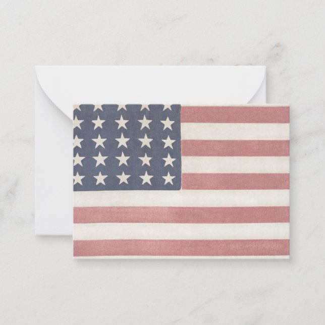Americana Rustic American Flag Card (Front)