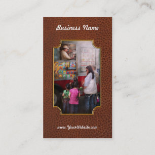 Americana - Serving chocolate ice cream Business Card