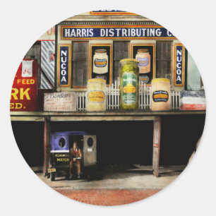 Americana - Signs - Feeding time 1936 Classic Round Sticker