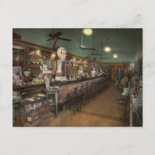 Americana - Soda - The people's soda fountain 1928 Postcard