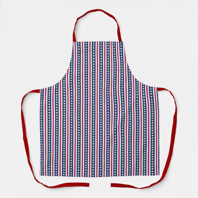 Americana stars and stripes  apron (Front)