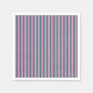 Americana stars and stripes napkin
