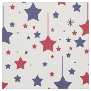 Americana Stars Red Blue Fabric