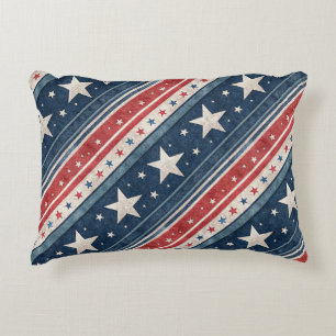 Americana/Stars Stripes/Patriotic Decorative Cushion