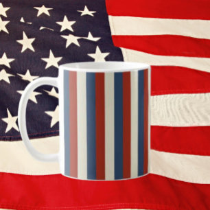 Americana Stripes – Classic Patriotic Mug