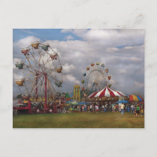 Americana - Travelling Carnival Postcard