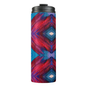 Americana Watercolor Art Thermal Tumbler