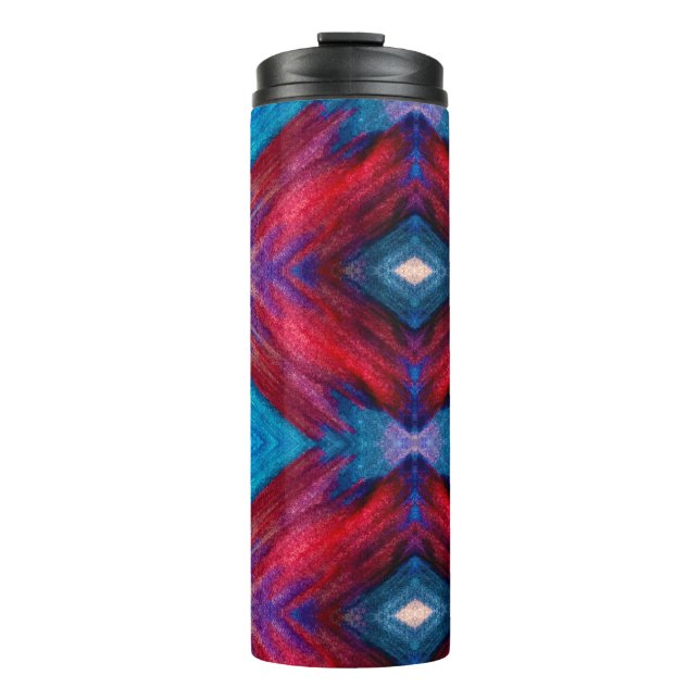 Americana Watercolor Art Thermal Tumbler (Front)