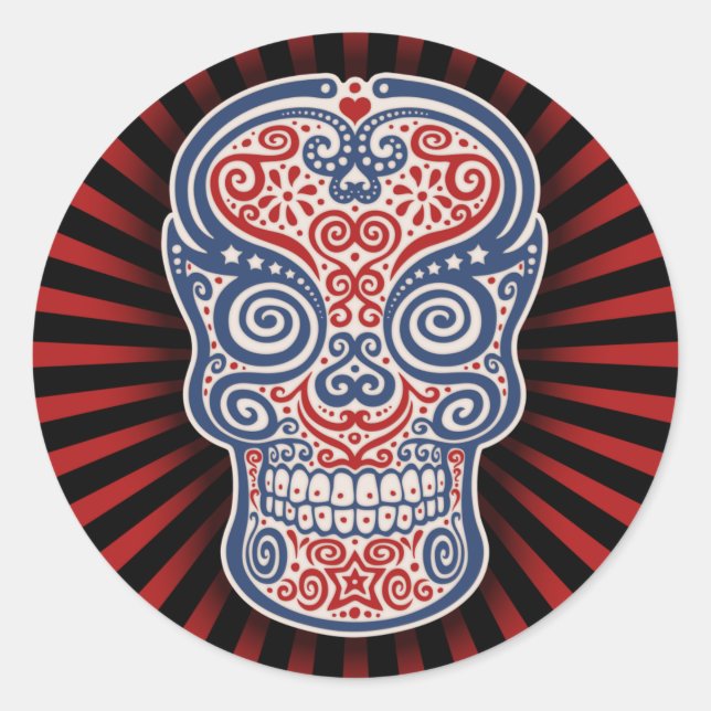 Americano Classic Round Sticker (Front)
