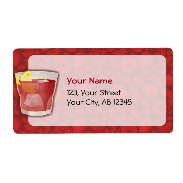 Americano cocktail (Front)