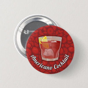 Americano Cocktail 6 Cm Round Badge