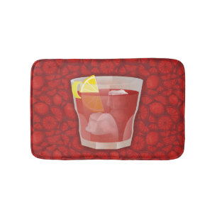 Americano cocktail bath mat