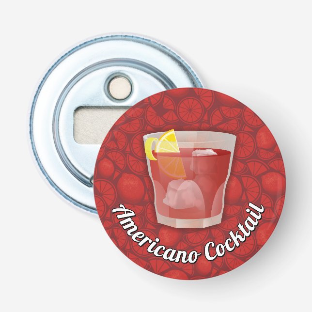 Americano Cocktail Bottle Opener (Front)