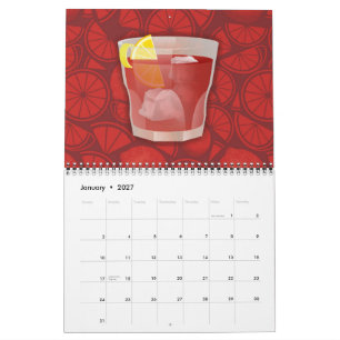 Americano cocktail calendar