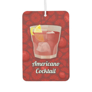 Americano cocktail car air freshener