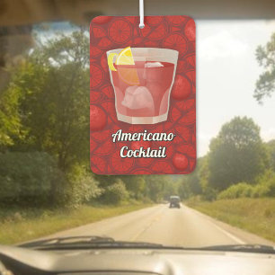 Americano cocktail car air freshener