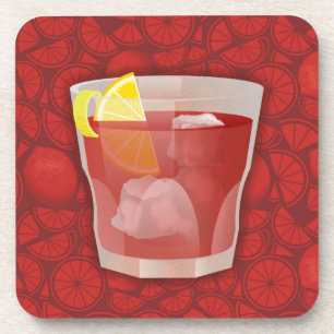 Americano cocktail coaster