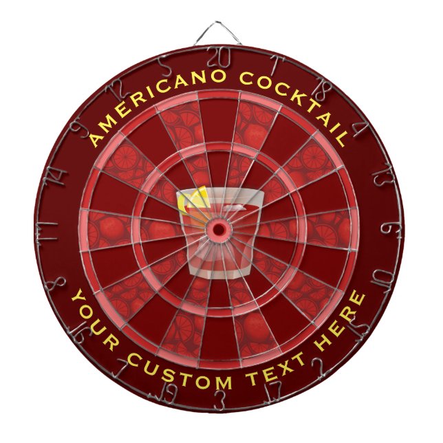 Americano Cocktail Dartboard (Front)