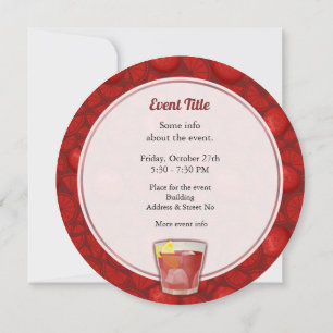 Americano Cocktail Invitation