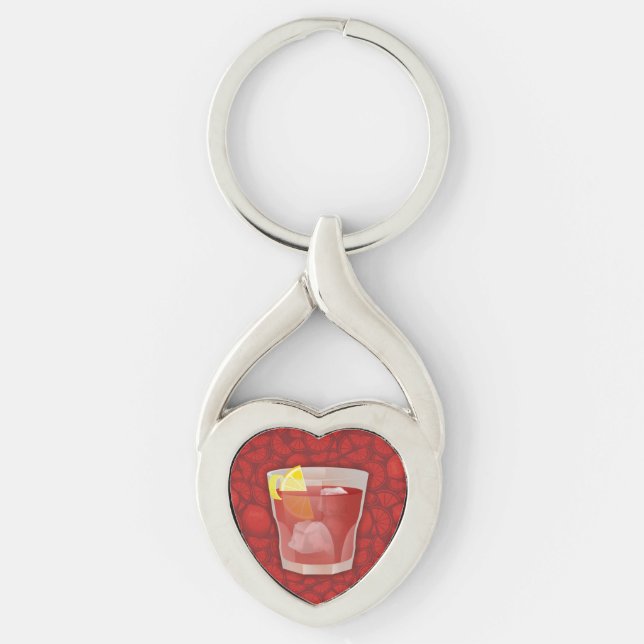 Americano cocktail key ring (Front)