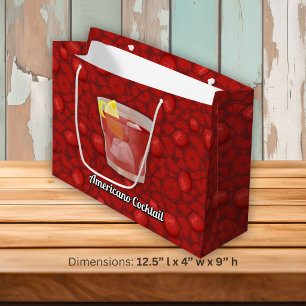 Americano cocktail large gift bag