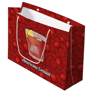 Americano cocktail large gift bag