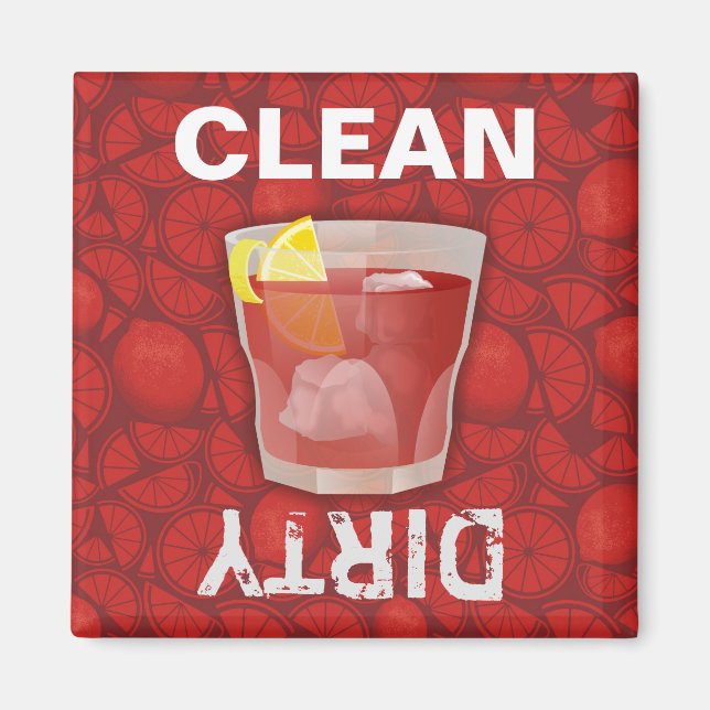 Americano cocktail magnet (Front)