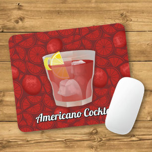 Americano cocktail mouse mat