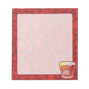 Americano cocktail notepad