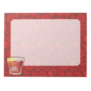Americano cocktail notepad