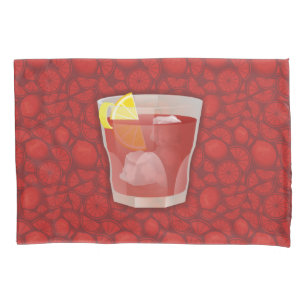 Americano cocktail pillowcase