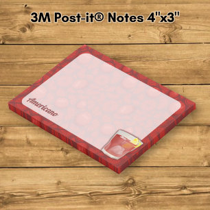 Americano Cocktail Post-it Notes
