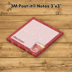 Americano Cocktail Post-it Notes