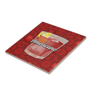 Americano cocktail tile