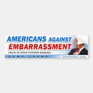 Americans Against Embarrassment Bumper Sticker
