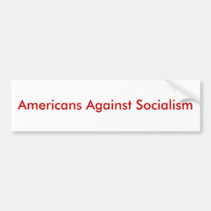 Americans Against Socialism Bumper Sticker