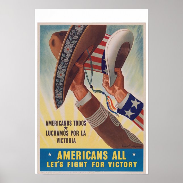 Americans All Vintage War Poster (Front)