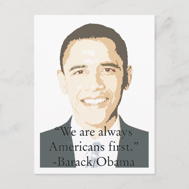 Americans First Postcard (Front)
