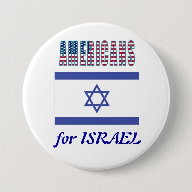 Americans for Israel Button (Front)