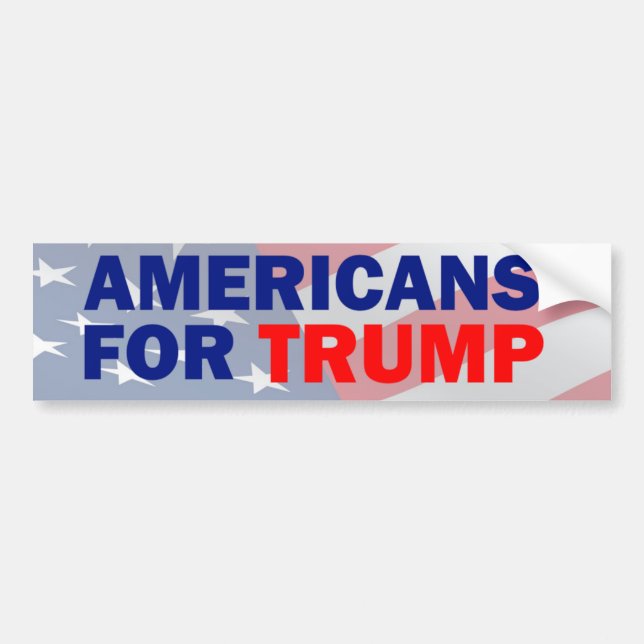 Americans for Trump Bumper Sticker (Front)