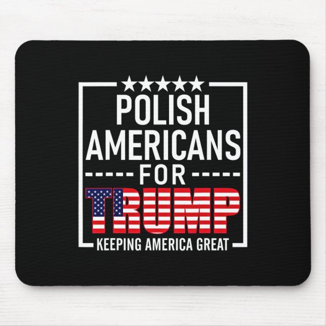 Americans For Trump Conservative Gift 2020 Reelect Mouse Mat (Front)