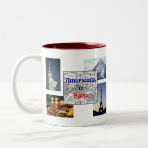 Americans in Paris Two-Tone Coffee Mug