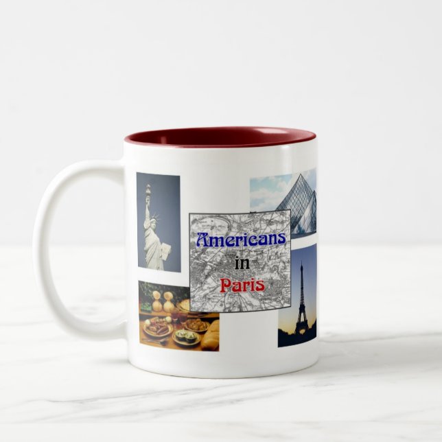 Americans in Paris Two-Tone Coffee Mug (Left)