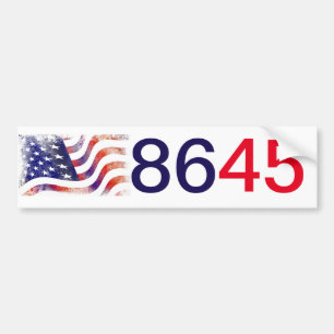 Americans will 86 the 45th bumper sticker