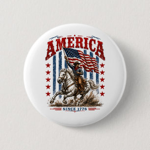 America's 250th Anniversary Americana 6 Cm Round Badge