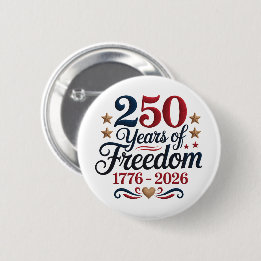America's 250th Anniversary Americana 6 Cm Round Badge