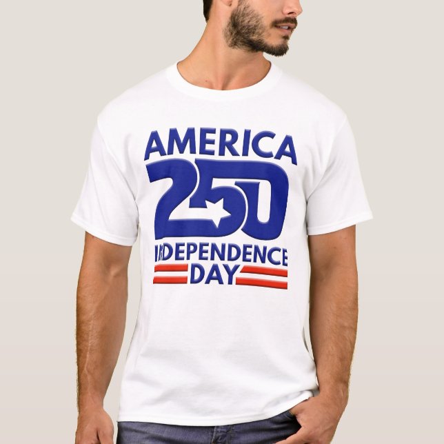 America's 250th Anniversary Birthday Souvenir T-Shirt (Front)